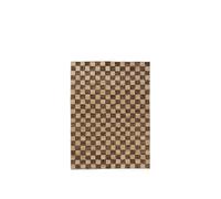 Ferm Living Tapis en Jute et Laine Check 140x200 Café/Naturel