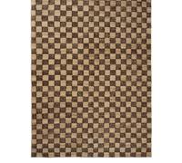 Ferm Living Tapis en Jute et Laine Check 200x300 Café/Naturel