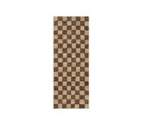 Ferm Living Tapis en Jute et Laine Check 70x180 Café/Naturel