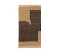 Ferm Living Tapis Forene Tan-Chocolate. 80x140 cm