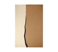 Ferm Living Tapis Soil Kelim Dark sand-off white. 200x300 cm