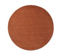 Ferm Living Tapis touffeté Stille rond Red brown. Ø240 cm