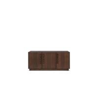 Ferm Living Buffet Unda 146x68x50 cm Chêne teinté foncé