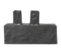 ferm LIVING Vase KOA 26 x 17 cm, noir, céramique, ferme LIVING