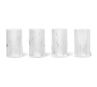 ferm LIVING Verre à apéritif RIPPLE 140 ml, set de 4 pc, clair, ferme LIVING