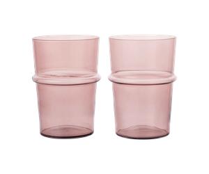 Ferm Living Verre à boire haut Boya 45 cl lot de 2 Mauve
