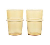 Ferm Living Verre à boire haut Boya 45 cl lot de 2 Yellow