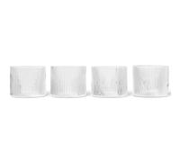 ferm LIVING Verre à eau RIPPLE 200 ml, set de 4 pc, clair, ferme LIVING