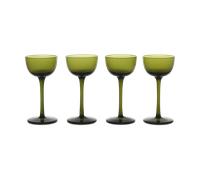 Ferm Living Verre à liqueur Host Lot de 4 Vert mousse