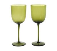Ferm Living Verre à vin blanc Host 30 cl Lot de 2 Vert mousse
