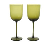Ferm Living Verre à vin rouge Host 36 cl Lot de 2 Vert mousse