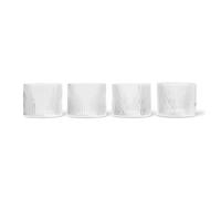Ferm Living Verre bas Ripple Lot de 4 Clear