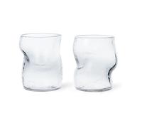 Ferm Living Verre Dimple 27 cl Lot de 2 Clear