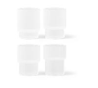 Ferm Living Verres Ripple lot de 4 Frosted