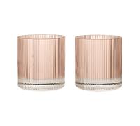 Ferm Living Verres Ripple tumbler 25 cl. 2 pièces Blush