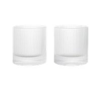 Ferm Living Verres Ripple tumbler 25 cl. 2 pièces Clear