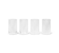 Ferm Living Verrines Ripple 14 cl Lot de 4 Clear