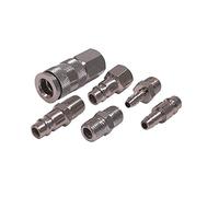 FERM Lot de 6 Accessoires pour Compresseur/Outil à air comprimé