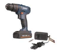 FERM Perceuse-visseuse sans fil CDM1134-16V - 1,5Ah - Phare de travail LED - Contrôle de vitesse variable - Coffret de rangement