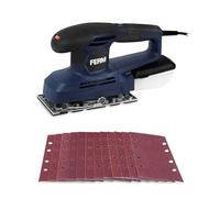 FERM Ponceuse Vibrante 240W - Vitesse Variable 6 000-11 000/min - Surface de Ponçage 90×187 mm - Fixation par pinces - Bac à poussière - Câble 3 m
