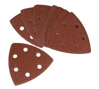 FERM Papier abrasif PSA1033 G80 – pour ponceuse delta et outil multifonctions – 10 pièces