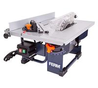 FERM Scie sur table 800W - Lame de scie Ø200mm 24 dents, guide d'onglet, guide parallèle, poussoir et connexion à vide inclus