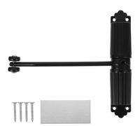 Ferme-porte à Ressort Double Automatique pour Portes de Chambre | Aluminium Moulé Noir, Rouleau Épaissi Intégré, Fermeture Douce et Silencieuse, Pose Simple Cuisine