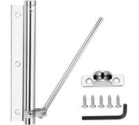 Ferme Porte Automatique Exterieur Fermeture à Ressort en Acier Inoxydable | Fermeture-Portes Réglable Automatique Léger et Solide pour Chambre Bureau Maison Hôtel (Max 80kg)