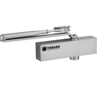 Ferme-porte automatique hydraulique Design force 2 à 4, argent - THIRARD