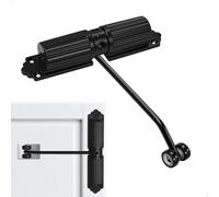 Ferme Porte Automatique Hydraulique, Groom Porte Réglable avec Double Ressort pour Porte 20-60kg, Ferme porte Silencieux pour Intérieure Extérieure, Noir
