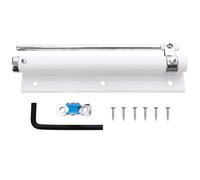 Ferme-porte Automatique Réglable, Ressort Robuste, pour Porte Bois Métal | Acier Inoxydable et Alliage D'aluminium, Bras Pliable, Tension Ajustable, Maison ou Commerce, Blanc