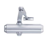 tesa Ferme-porte DC120 – EN 4, jusqu'à 80 kg, bras articulé, Argent EV1, montage en surface