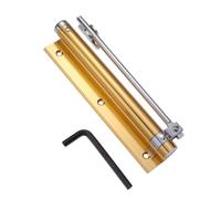 Ferme-porte Dissimulé à Ressort pour Usage Domestique, Réglable, Or | Installation sans Perçage, Alliage D'aluminium, Amortissement Intégré, pour Portes Légères Jusqu'à 35kg
