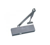 Ferme-porte GR200 bras standard argent GROOM - Force 2/4 - frein à l'ouverture CE EN1154 - GR200111