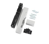 Ferme-porte hydraulique pour portes en bois oscillantes extérieures, amortisseur avec fonction anti-pincement, fermeture silencieuse, pour espace de 7 à 30 mm, charge de 30 à 50 kg, blanc, 2 pièces (B