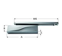 Ferme-porte ISEO IS115 - Bras coulisse - Force 2-4 - 375150013
