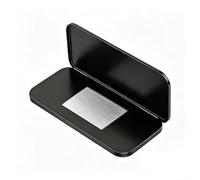 Ferme-Porte Magnétique Argent Perçage Ferme-Porte Magnétique(Black, 4-Pack) | Design ultra-plat, s'installe dans les espaces étroits, finition noire argent, acier inoxydable durable