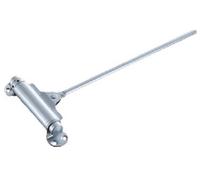 Ferme-porte mécanique à tige Tirex modèle n°54 galet simple pour porte 80kg finition argent - GROOM - 154101U