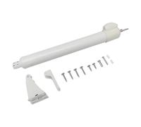 Ferme porte pour porte moustiquaire, blanc, pneumatique, kit de fermeture pour porte battante, ressort en ABS, vitesse de fermeture réglable, pour portes moustiquaires et portes intérieures, 3,2 x 27