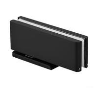 Ferme-porte pour sol Verre Creusage 100kg Silencieux Ferme-porte | Alliage pour aluminium , acier inoxydable interne, résistance , longue durée de vie, robuste(black)