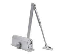 Ferme-porte silencieux, vitesse réglable, tampon hydraulique, argent, antirouille, équipement de fermeture de porte, 25-85KG(No Positioning S)