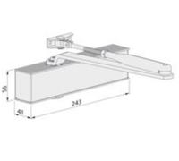 Ferme porte TS 50 F2-6 argent compas noir ECO 5030044534