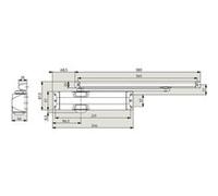 Ferme-porte TS90 bras coulisse coupe-feu DORMAKABA - noir - force 3 / 4 variable - 10200419