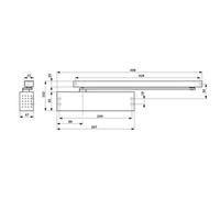 Ferme-porte TS 91 pack métal en 4 blanc - DORMA - 4500000050111
