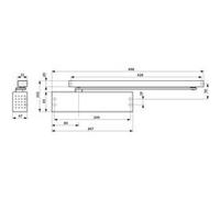 Ferme-porte TS 91 pack métal en 4 blanc - DORMA - 4500000050111 Noir G