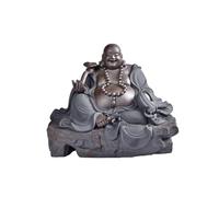 Ferme Rustique Porte-Bonheur, Grand Ventre de Pot Maitreya, Ornements de Bouddha en céramique, décorations d'entrée pour Table de Maison, décoration de Salon
