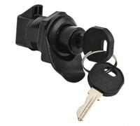 Fermeture à bouton-pression 27 mm pour caravane et chariot de golf | Système de verrouillage en plastique métallique avec clé, montage facile à un trou pour portes d'armoire