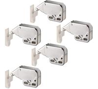 Fermeture à Ressort Porte d'Armoire Verrou « Push to Open » Automatique pour Portes Battantes de Placard Loquet en Acier Nickelé