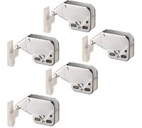 Fermeture à Ressort Porte d'Armoire Verrou « Push to Open » Automatique pour Portes Battantes de Placard Loquet en Acier Nickelé 3