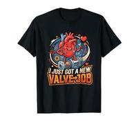 Fermeture éclair pour Chirurgie Cardiaque Club Valve Job TAVR Cœur Ouvert T-Shirt Graphique avec Valeur